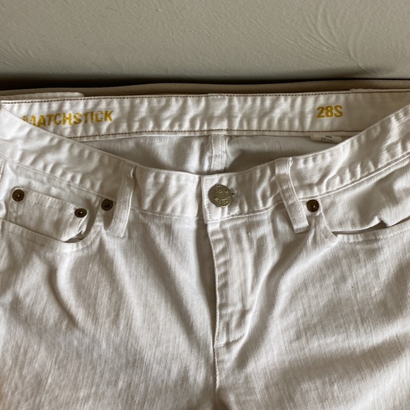 J Crew White Matchstick jeans - Picture 4 of 4